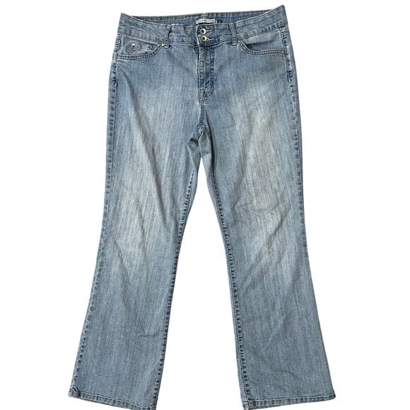 Bandolinoblu Arianna Women's Blue Denim Jeans Mid Rise Stretch Comfy Size 14 - Picture 1 of 8